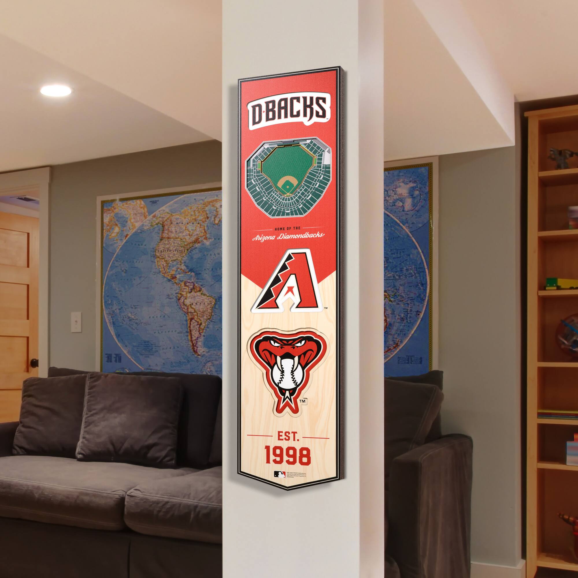 MLB 8" x 32" 3D StadiumView Banner